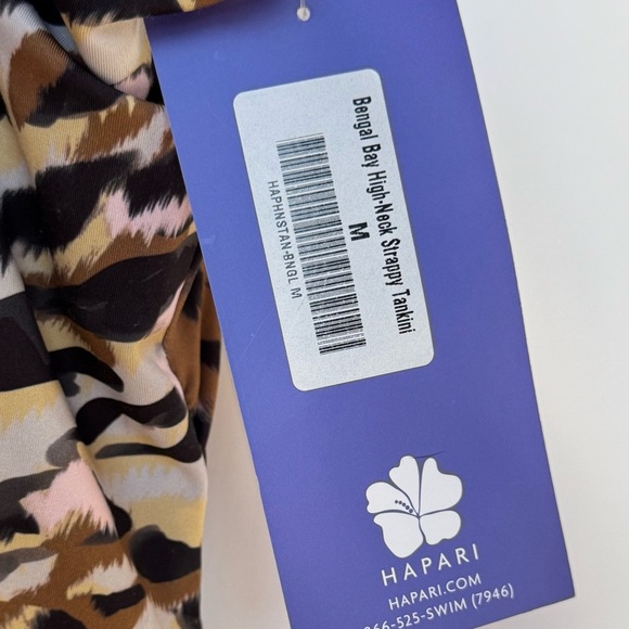 HAPARI cheetah print tankini top M - Picture 3 of 9